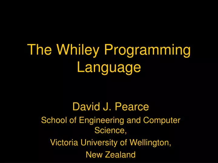 the whiley programming language