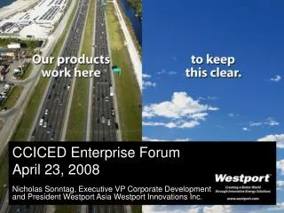 CCICED Enterprise Forum April 23, 2008
