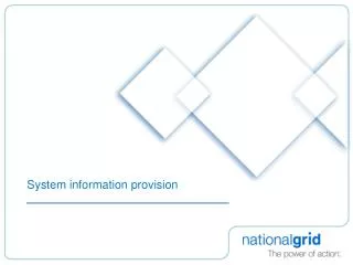 System information provision