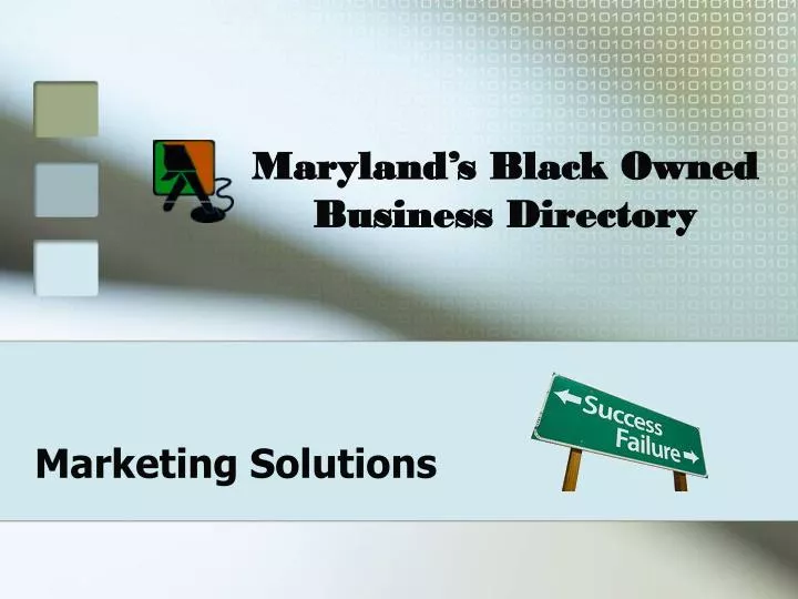 maryland s black owned business directory