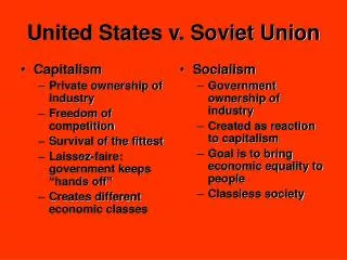 United States v. Soviet Union