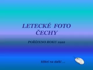 LETECKÉ FOTO ČECHY