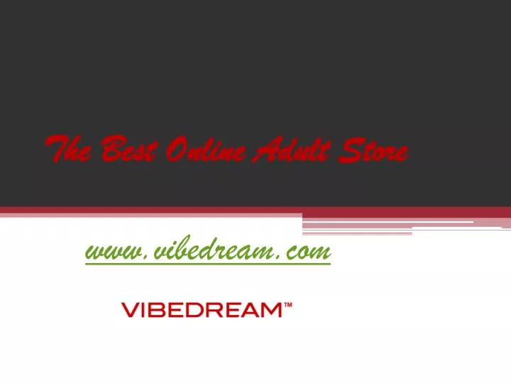 the best online adult store