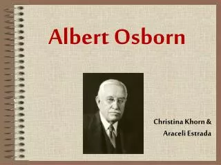 Albert Osborn