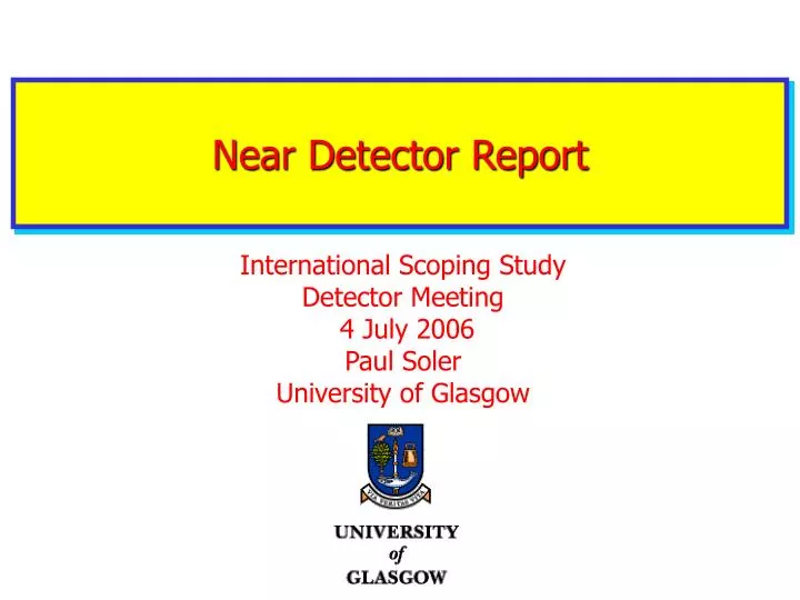 near detector report