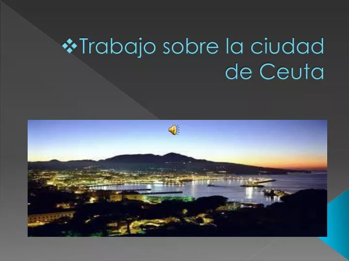 trabajo sobre la ciudad de ceuta