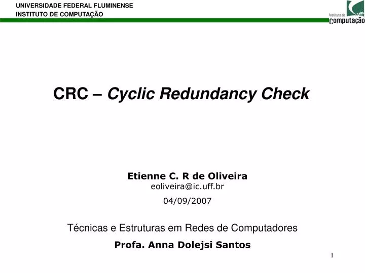 crc cyclic redundancy check