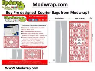 Pre Designed Tamper Proof Courier Bags