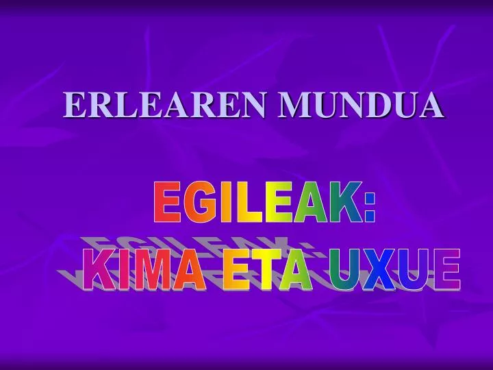 erlearen mundua