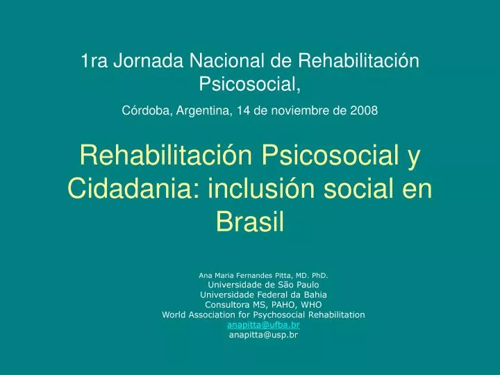 rehabilitaci n psicosocial y cidadania inclusi n social en brasil