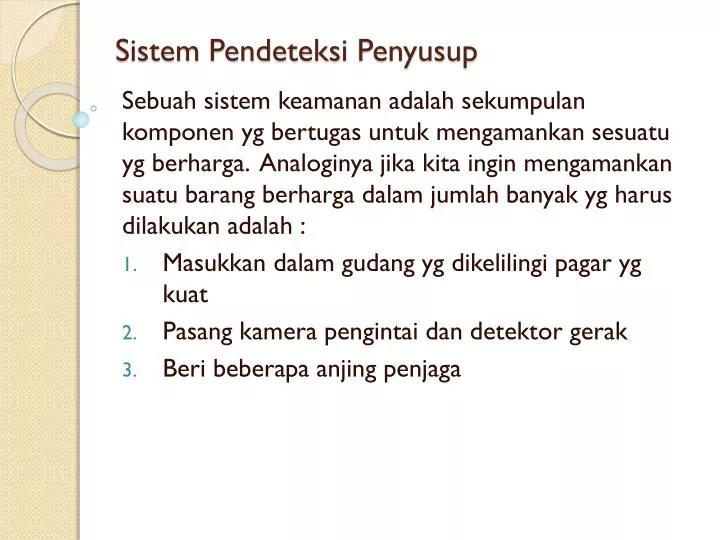 sistem pendeteksi penyusup