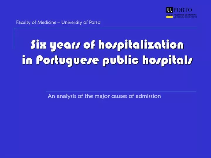 six years of hospitalization in portuguese public hospitals