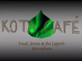 Food, drinks &amp; the Lappish atmosphere