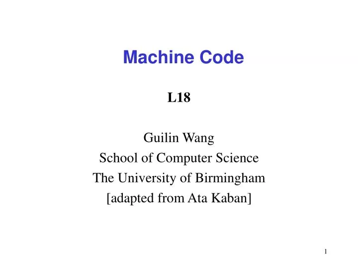 machine code
