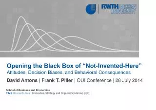 Opening the Black Box of “Not-Invented-Here”