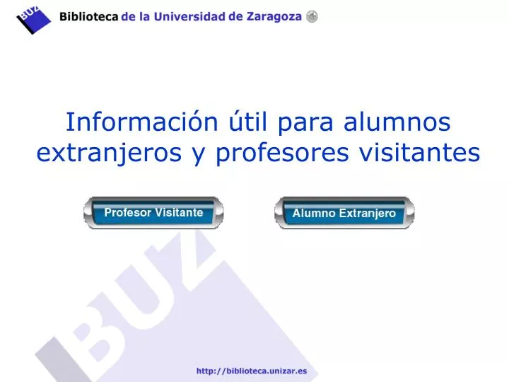 informaci n til para alumnos extranjeros y profesores visitantes