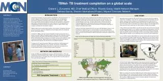 TBNet- TB treatment completion on a global scale