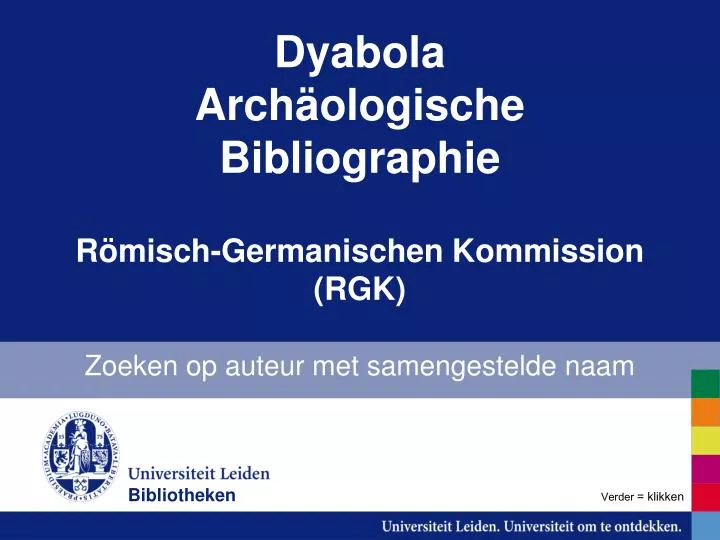 dyabola arch ologische bibliographie r misch germanischen kommission rgk