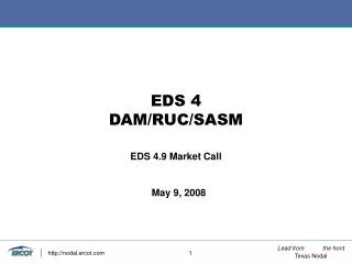 EDS 4 DAM/RUC/SASM