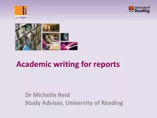 Academic writing for reports