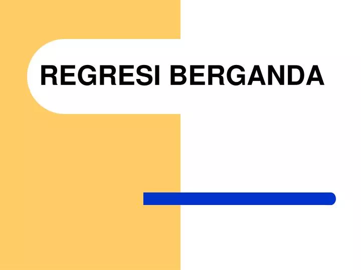 regresi berganda