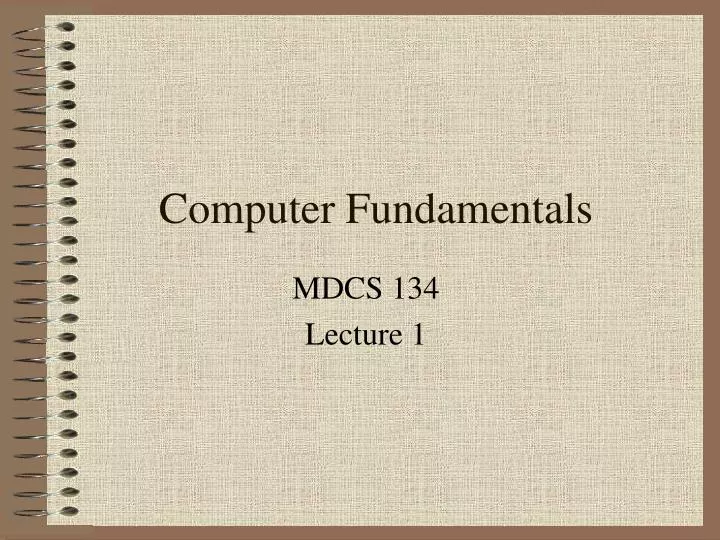 computer fundamentals