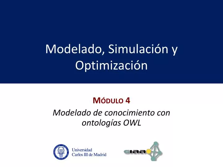 modelado simulaci n y optimizaci n