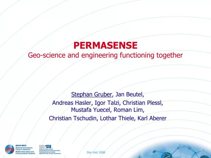 permasense geo science and engineering functioning together