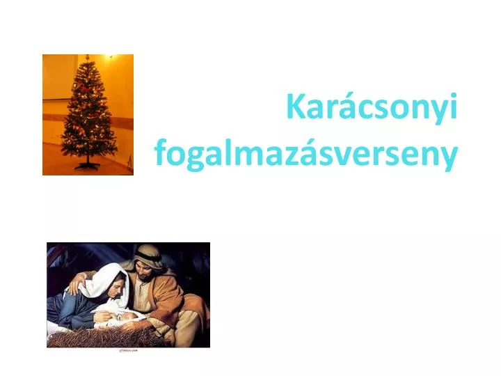 kar csonyi fogalmaz sverseny