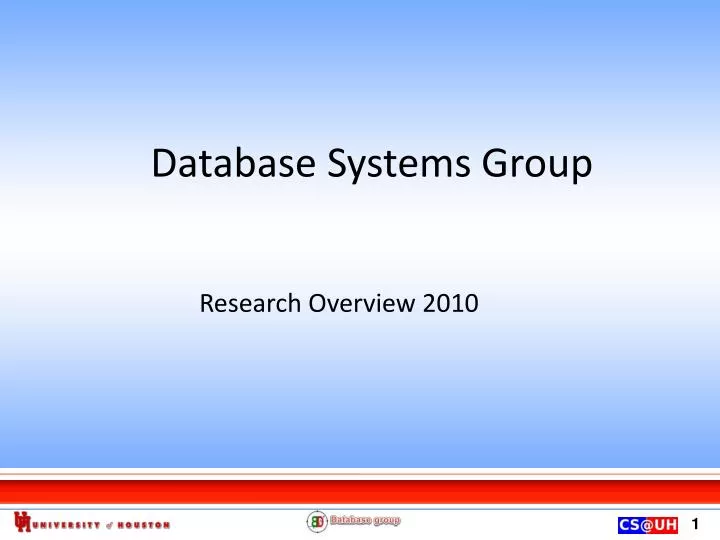 database systems group
