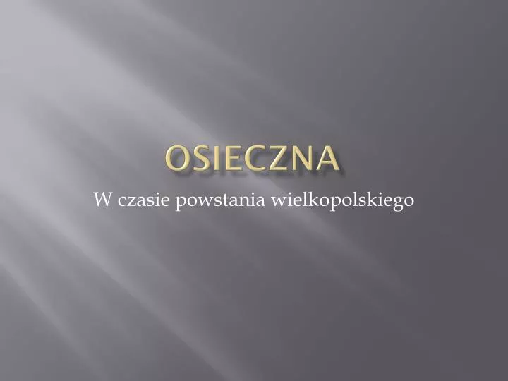 osieczna