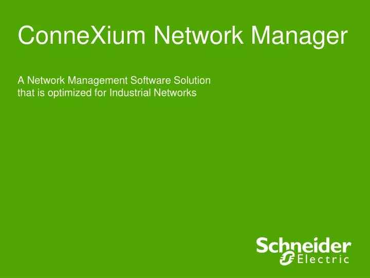 connexium network manager