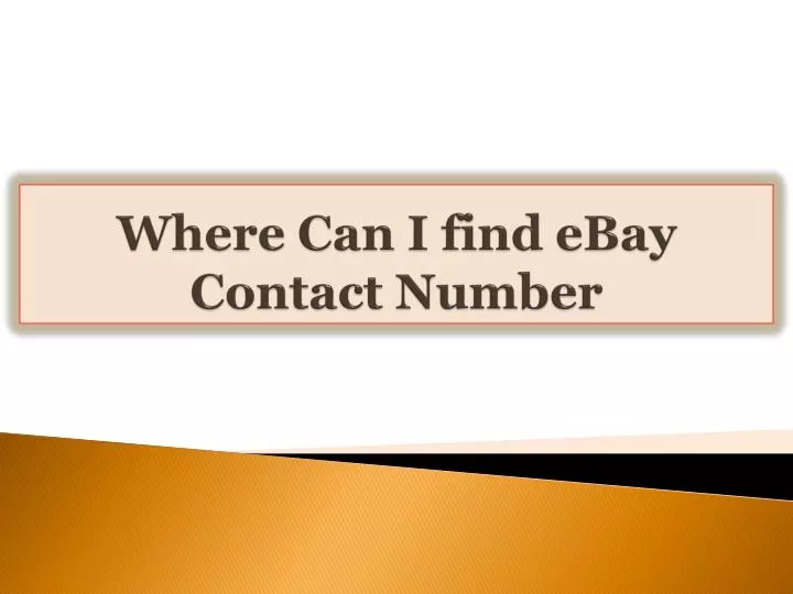 where can i find ebay contact number