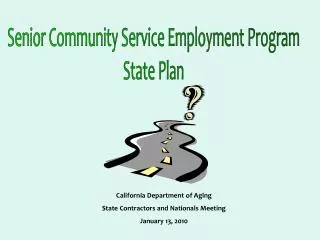 Senior Community Service Employment Program State Plan
