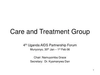 Care and Treatment Group