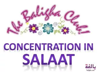 CONCENTRATION IN salaat