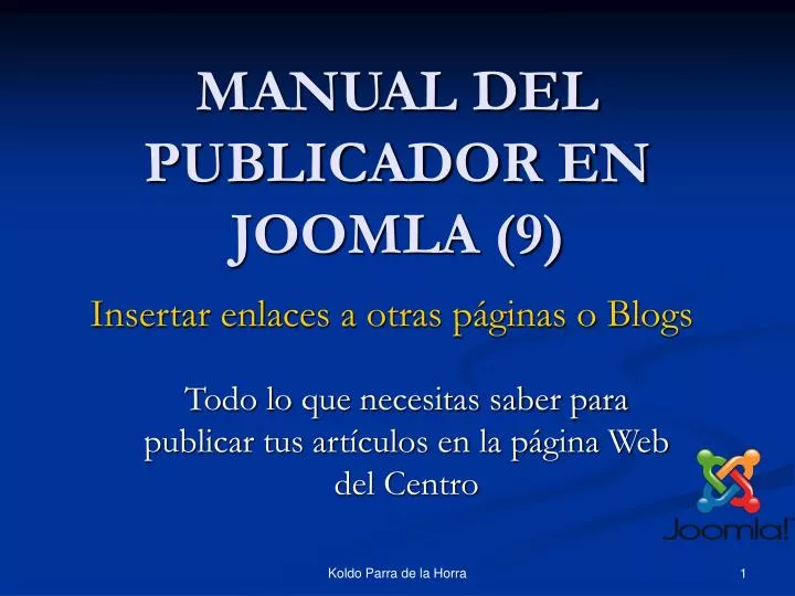 manual del publicador en joomla 9