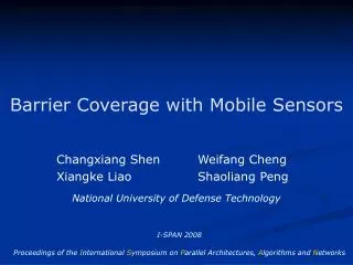 Barrier Coverage with Mobile Sensors
