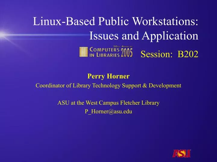linux based public workstations issues and application