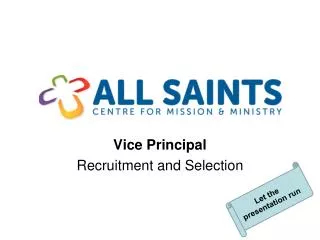 Vice Principal Recruitment and Selection