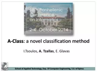 A-Class : a novel classification method