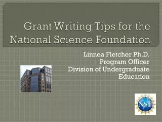 Grant Writing Tips for the National Science Foundation