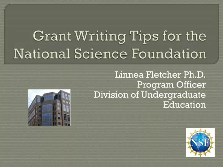 grant writing tips for the national science foundation