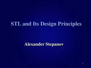 STL and Its Design Principles