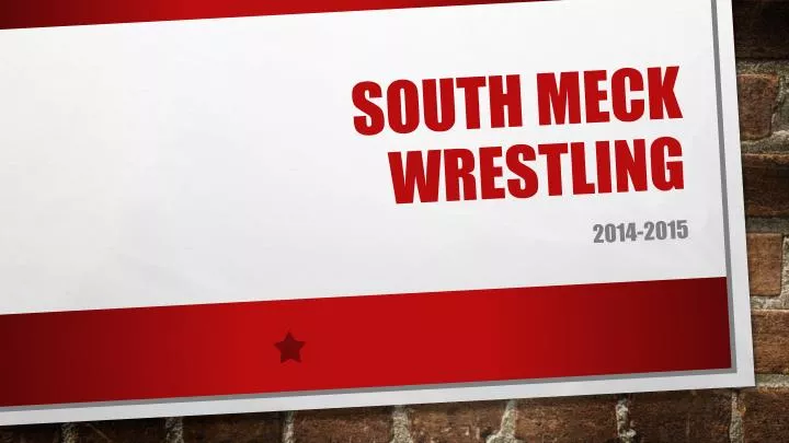 south meck wrestling