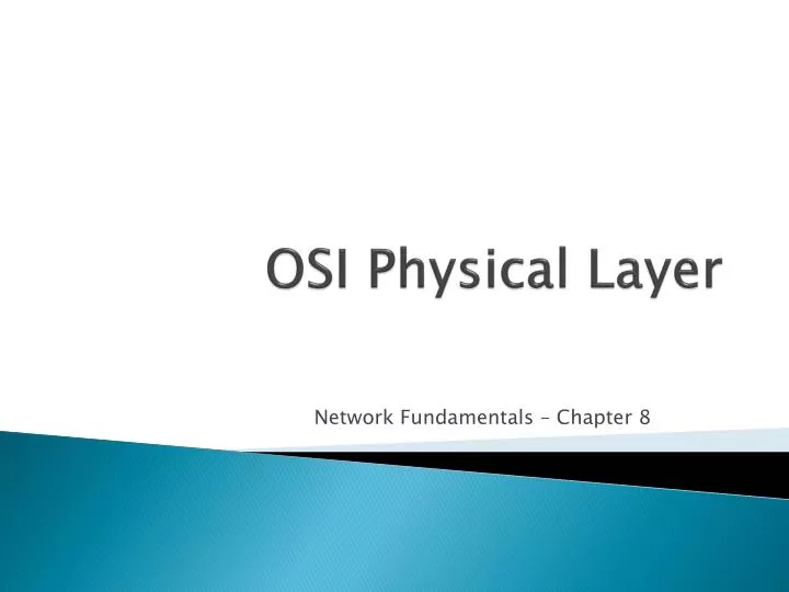osi physical layer