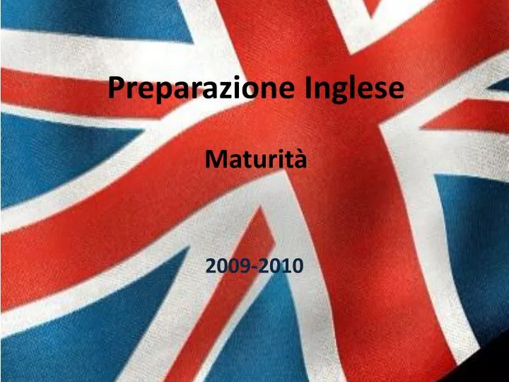 preparazione inglese maturit