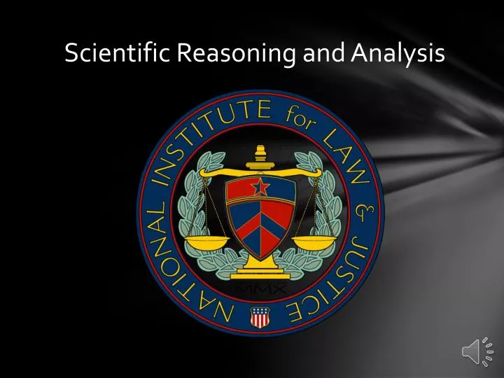 scientific reasoning and analysis