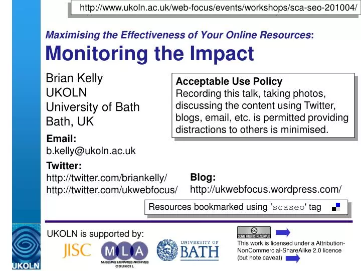 maximising the effectiveness of your online resources monitoring the impact