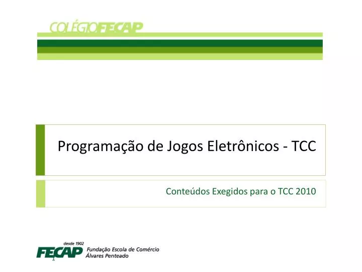 programa o de jogos eletr nicos tcc